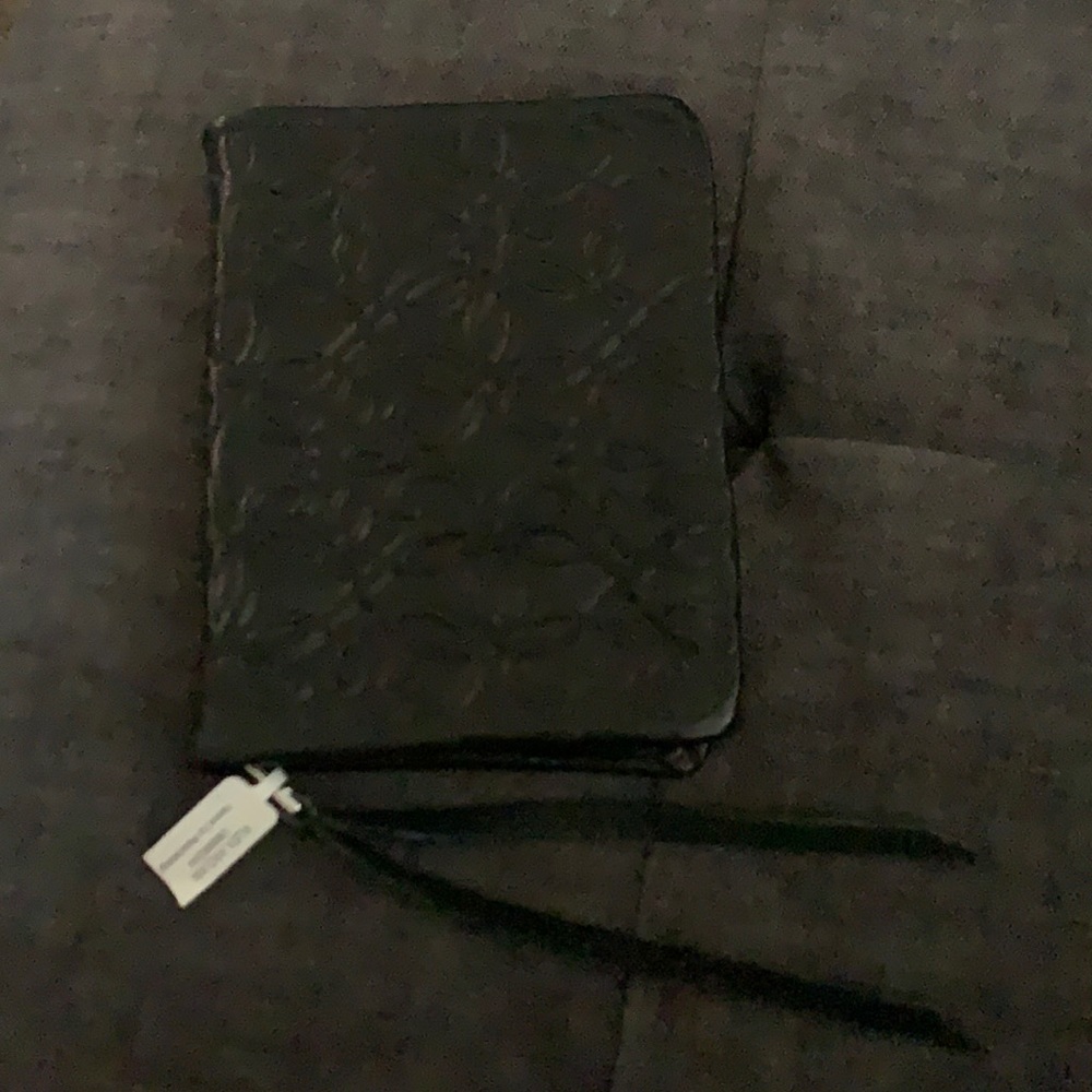 ALEX AND ANI leather zip around wallet